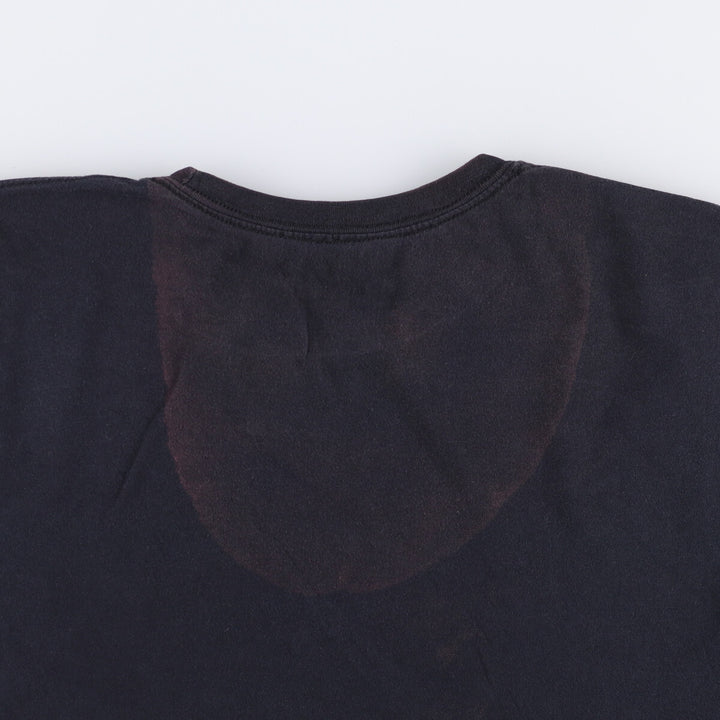 GUNS N' ROSES Skull Pattern Band T-shirt, Band Tee, Men's L size cotton black type Vintage Second Hand