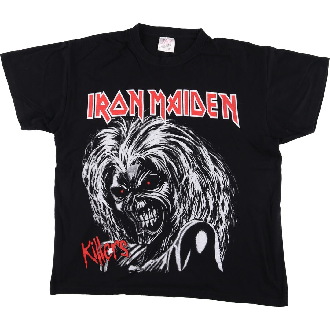 JHK IRON MAIDEN Iron Maiden Band T-shirt Band T Men's M size cotton black type Vintage Second Hand