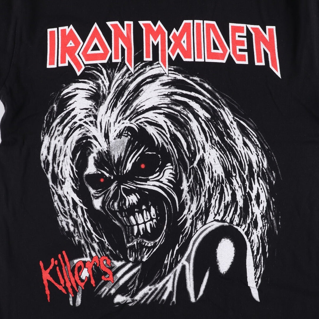 JHK IRON MAIDEN Iron Maiden Band T-shirt Band T Men's M size cotton black type Vintage Second Hand