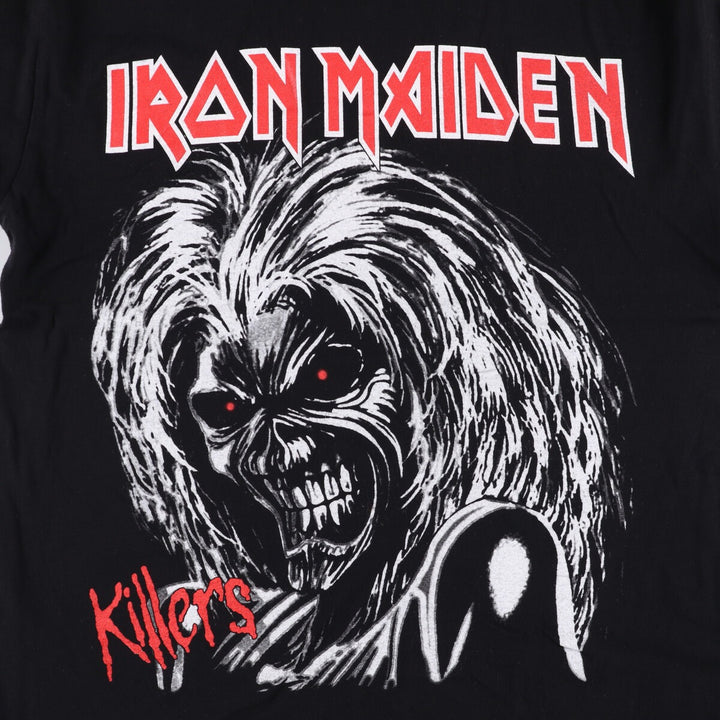 JHK IRON MAIDEN Iron Maiden Band T-shirt Band T Men's M size cotton black type Vintage Second Hand