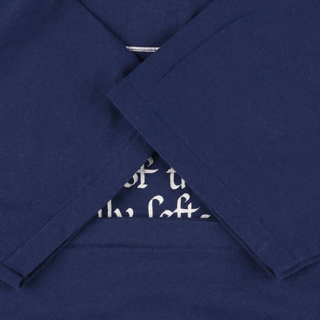 90'S Hanes HEAVYWEIGHT 50 cotton navy blue type Vintage Second Hand