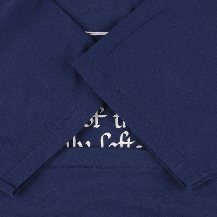 90'S Hanes HEAVYWEIGHT 50 cotton navy blue type Vintage Second Hand