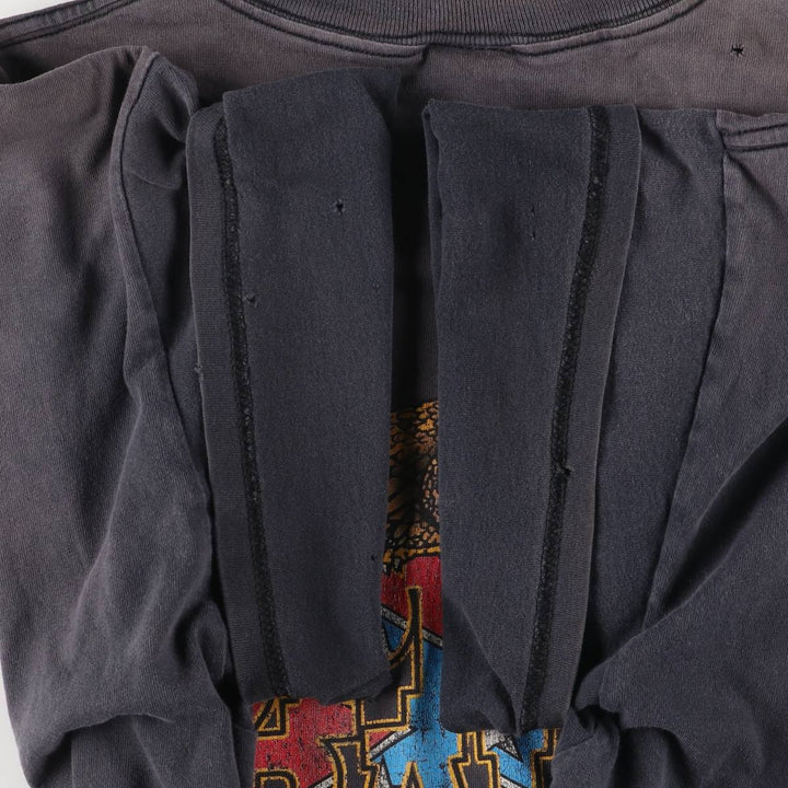 Delta DELTA Eagle Pattern Motorcycle Bike T-shirt Men's XXL cotton black type Vintage Second Hand