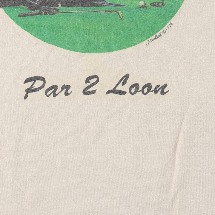 90'S Fruit of the Loom Herb Art T-shirt Made in USA Men's XL Vintage cotton ivory Vintage Second Hand