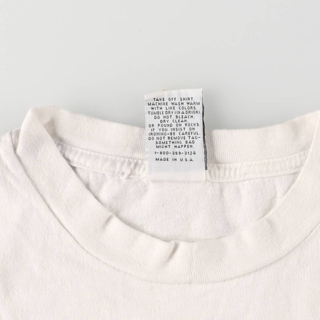 90'S Diane M Leve Art T-shirt Made in USA Men's L Size Vintage cotton white type Vintage Second Hand