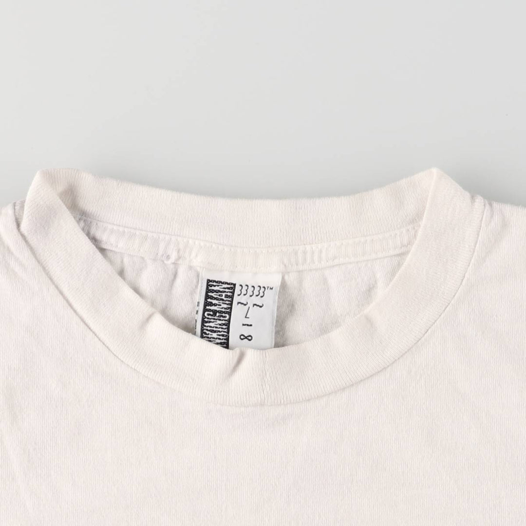 90'S Diane M Leve Art T-shirt Made in USA Men's L Size Vintage cotton white type Vintage Second Hand