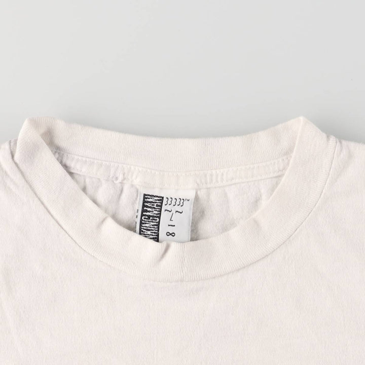 90'S Diane M Leve Art T-shirt Made in USA Men's L Size Vintage cotton white type Vintage Second Hand