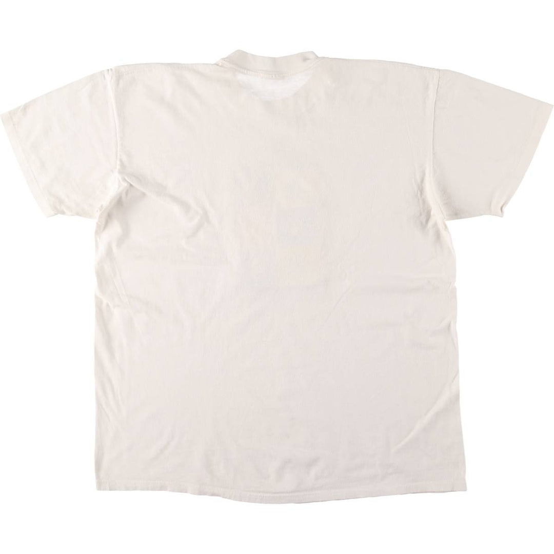Vintage 80s-90'S Stedman Printed T-shirt Made in USA Men's XL cotton white type Vintage Second Hand
