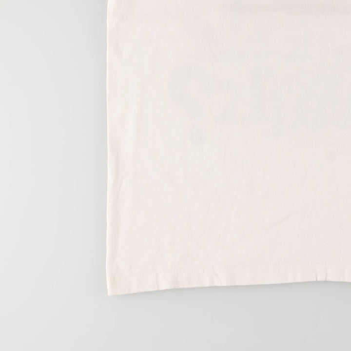 90'S SOF TEE Message Print T-shirt Made in USA Men's L Size Vintage cotton white type Vintage Second Hand