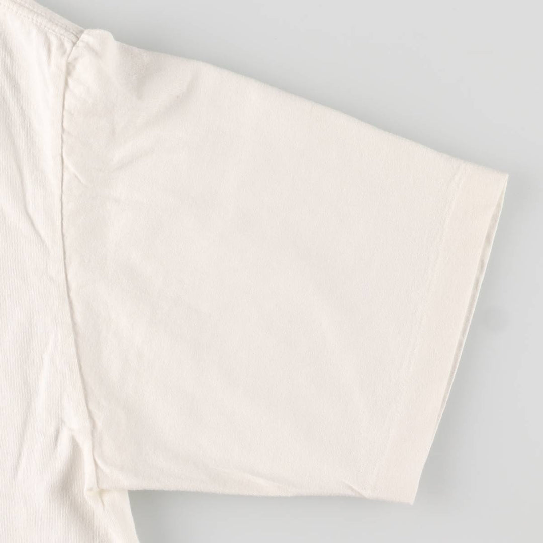 90'S SOF TEE Message Print T-shirt Made in USA Men's L Size Vintage cotton white type Vintage Second Hand
