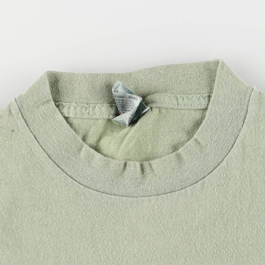 90'S ONEITA BIG JOHNSON Printed T-shirt Made in USA Men's XL Vintage cotton green type Vintage Second Hand