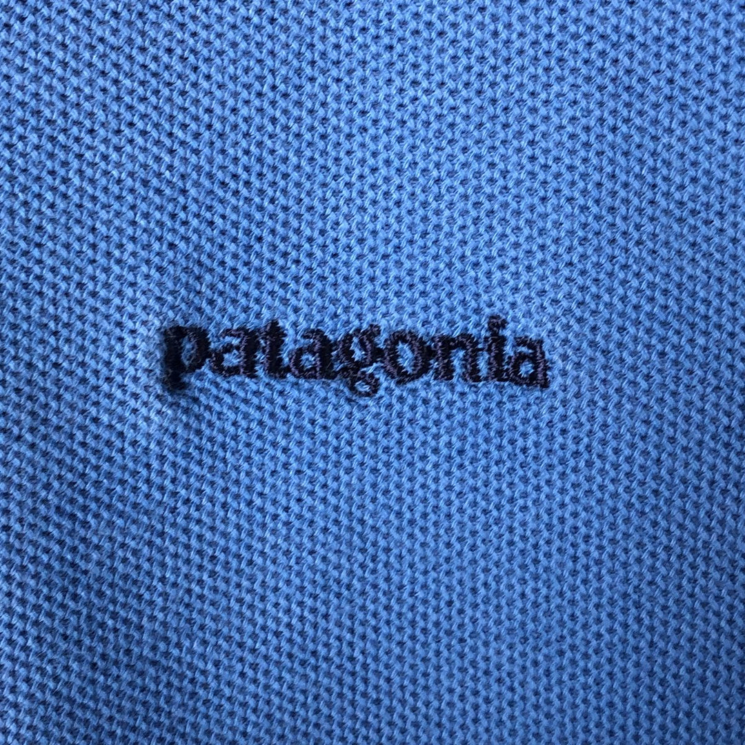 Patagonia ORGANIC COTTON 52822FA short sleeve polo shirt, size M for men cotton blue type Vintage Second Hand