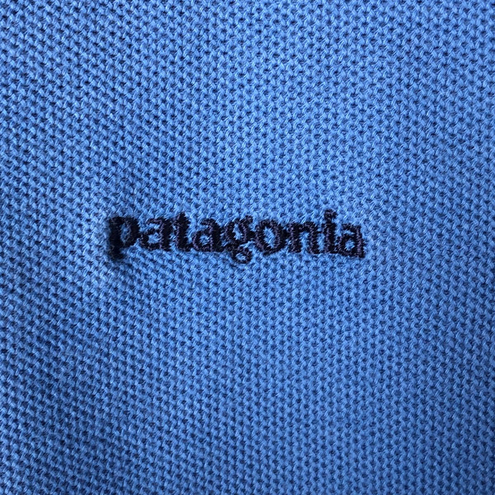 Patagonia ORGANIC COTTON 52822FA short sleeve polo shirt, size M for men cotton blue type Vintage Second Hand