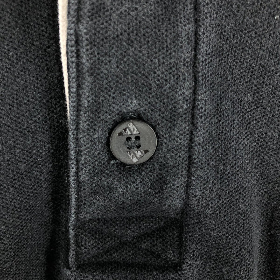 90'S Adidas Golf short sleeve polo shirt, men's size M cotton black type Vintage Second Hand