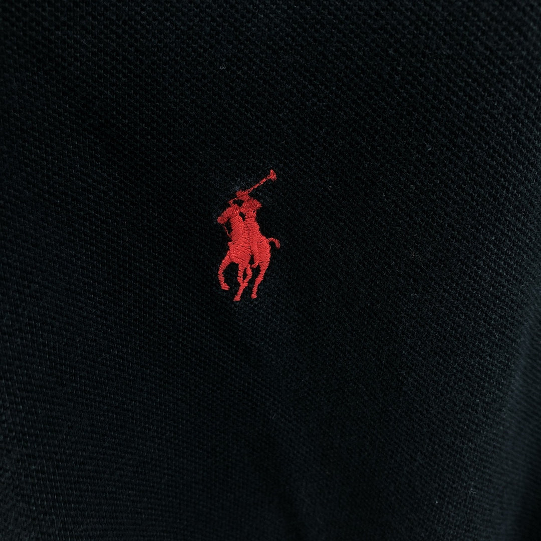 Ralph Lauren POLO by Ralph Lauren short sleeve polo shirt, men's size L cotton black type Vintage Second Hand