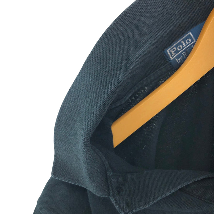 Ralph Lauren POLO by Ralph Lauren short sleeve polo shirt, men's size L cotton black type Vintage Second Hand