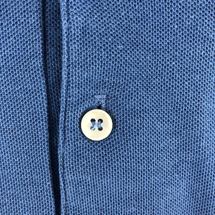 Vintage 1970'S Lacoste IZOD short sleeve polo shirt, men's size M polyester Blue type light blue Vintage Second Hand
