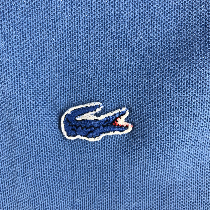 Vintage 1970'S Lacoste IZOD short sleeve polo shirt, men's size M polyester Blue type light blue Vintage Second Hand