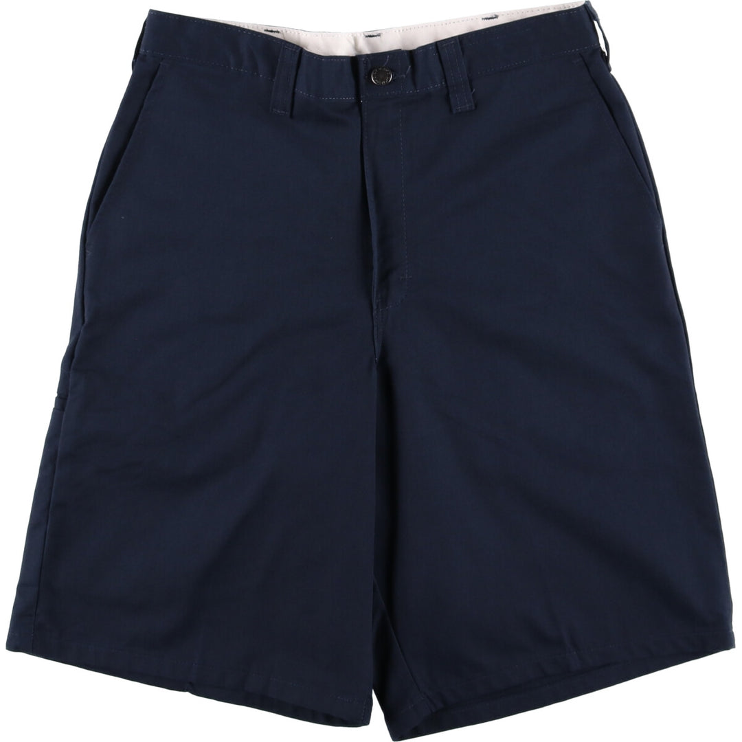 Dickies Work Shorts, Half Pants, Men's, W32 equivalent polyester navy blue type Vintage Second Hand