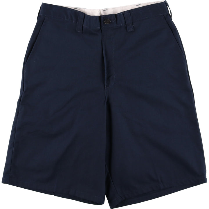 Dickies Work Shorts, Half Pants, Men's, W32 equivalent polyester navy blue type Vintage Second Hand