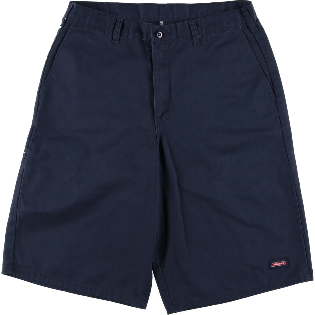 Dickies Work Shorts, Half Pants, Men's, W33 equivalent unclear navy blue type Vintage Second Hand
