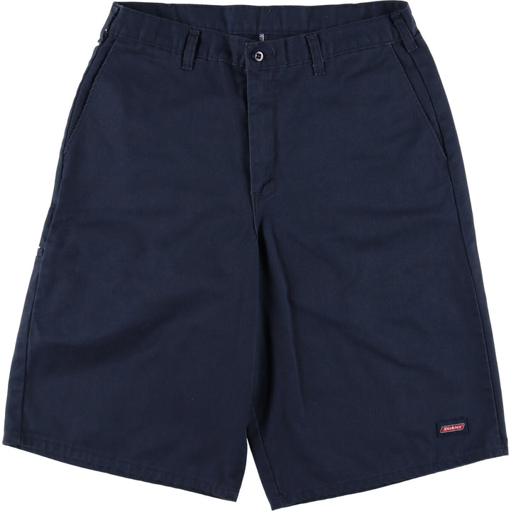 Dickies Work Shorts, Half Pants, Men's, W33 equivalent unclear navy blue type Vintage Second Hand