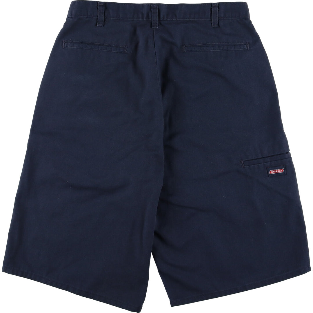 Dickies Work Shorts, Half Pants, Men's, W33 equivalent unclear navy blue type Vintage Second Hand
