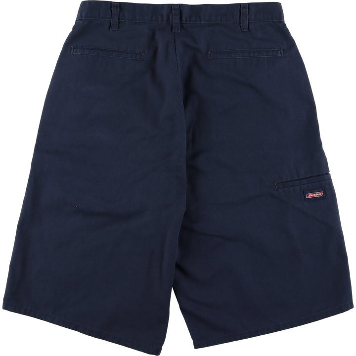 Dickies Work Shorts, Half Pants, Men's, W33 equivalent unclear navy blue type Vintage Second Hand