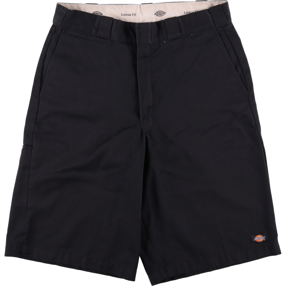 Dickies Loose Fit Work Shorts, Half Pants, Men's, W34 equivalent polyester black type Vintage Second Hand