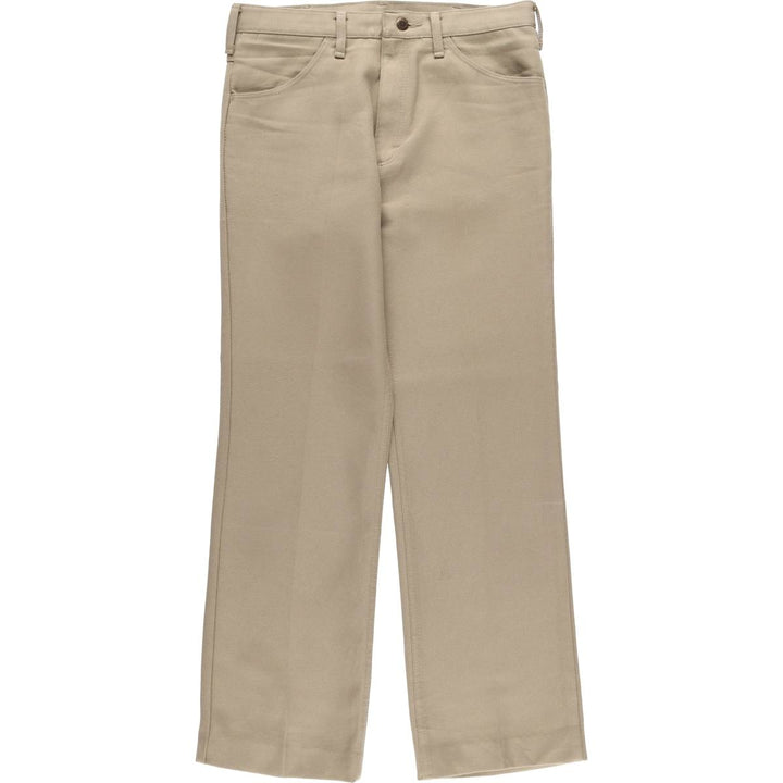 80s-90'S Wrangler Dress Jeans, Men's Regular Fit Slacks, Made in USA, Men's W32, Vintage unclear Beige type Vintage Second Hand