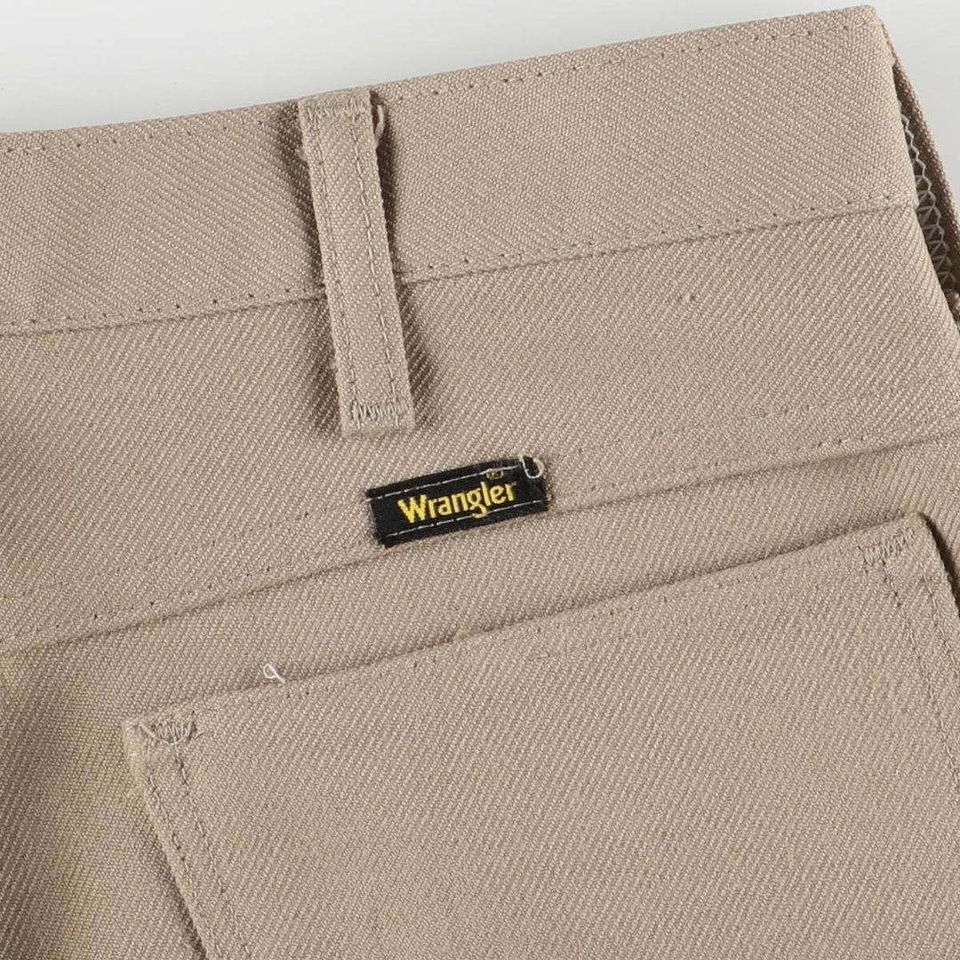 80s-90'S Wrangler Dress Jeans, Men's Regular Fit Slacks, Made in USA, Men's W32, Vintage unclear Beige type Vintage Second Hand