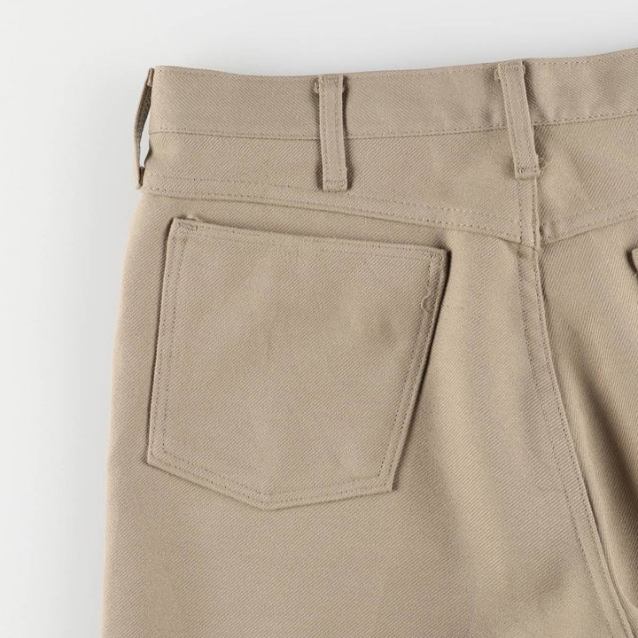 80s-90'S Wrangler Dress Jeans, Men's Regular Fit Slacks, Made in USA, Men's W32, Vintage unclear Beige type Vintage Second Hand