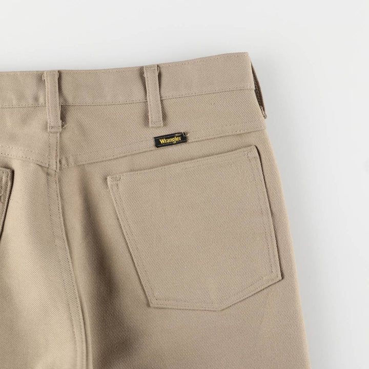 80s-90'S Wrangler Dress Jeans, Men's Regular Fit Slacks, Made in USA, Men's W32, Vintage unclear Beige type Vintage Second Hand