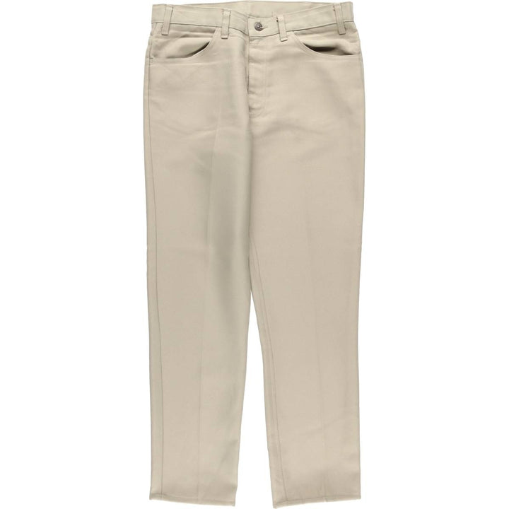 70s~80'S Levi's 10517-6122 STA-PREST slacks pants for men, size w34, vintage unclear Beige type Vintage Second Hand