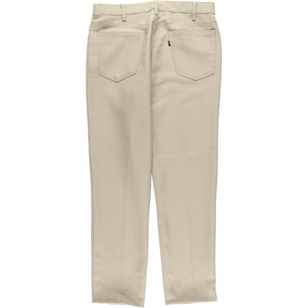 70s~80'S Levi's 10517-6122 STA-PREST slacks pants for men, size w34, vintage unclear Beige type Vintage Second Hand