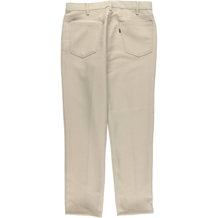 70s~80'S Levi's 10517-6122 STA-PREST slacks pants for men, size w34, vintage unclear Beige type Vintage Second Hand