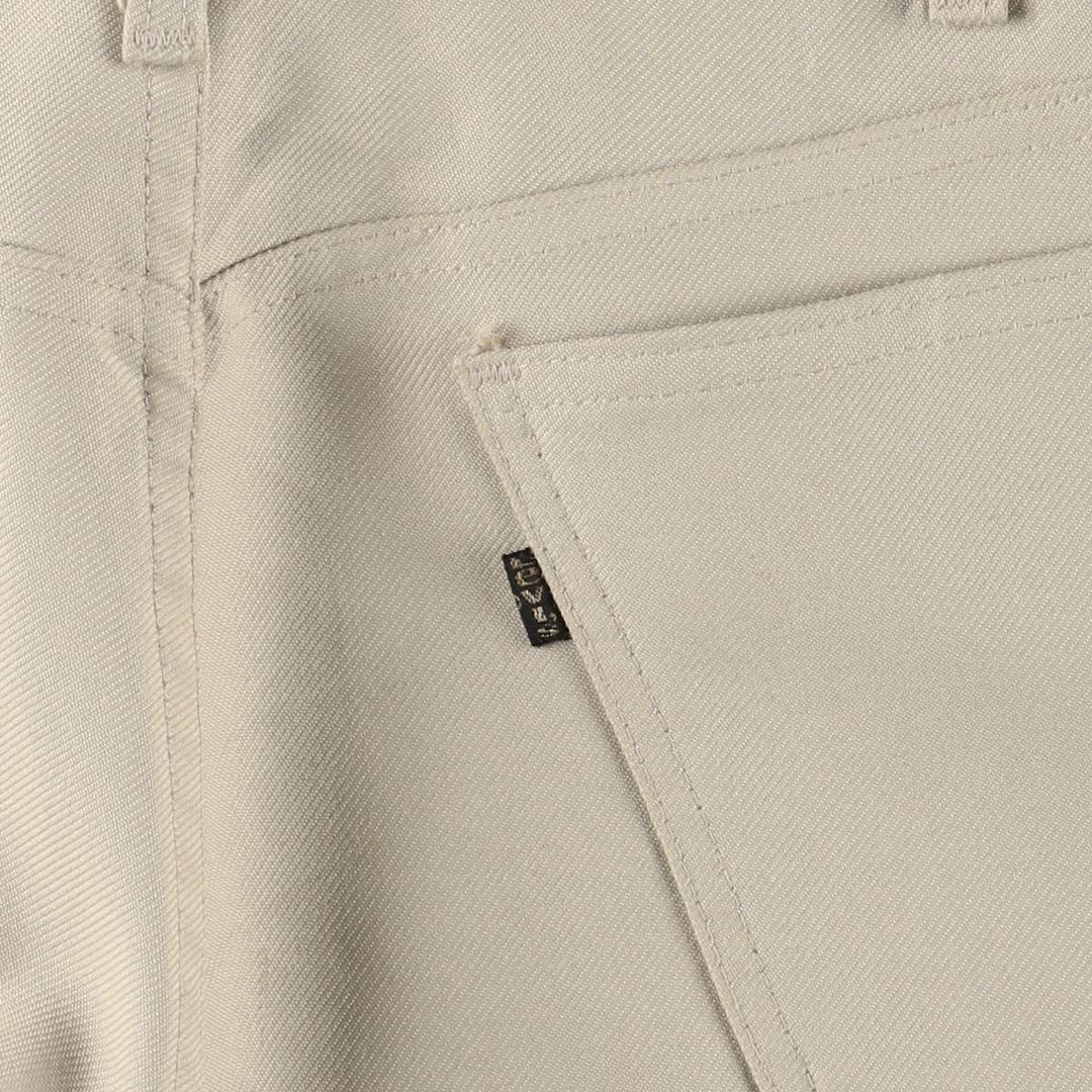 70s~80'S Levi's 10517-6122 STA-PREST slacks pants for men, size w34, vintage unclear Beige type Vintage Second Hand