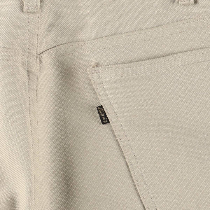 70s~80'S Levi's 10517-6122 STA-PREST slacks pants for men, size w34, vintage unclear Beige type Vintage Second Hand