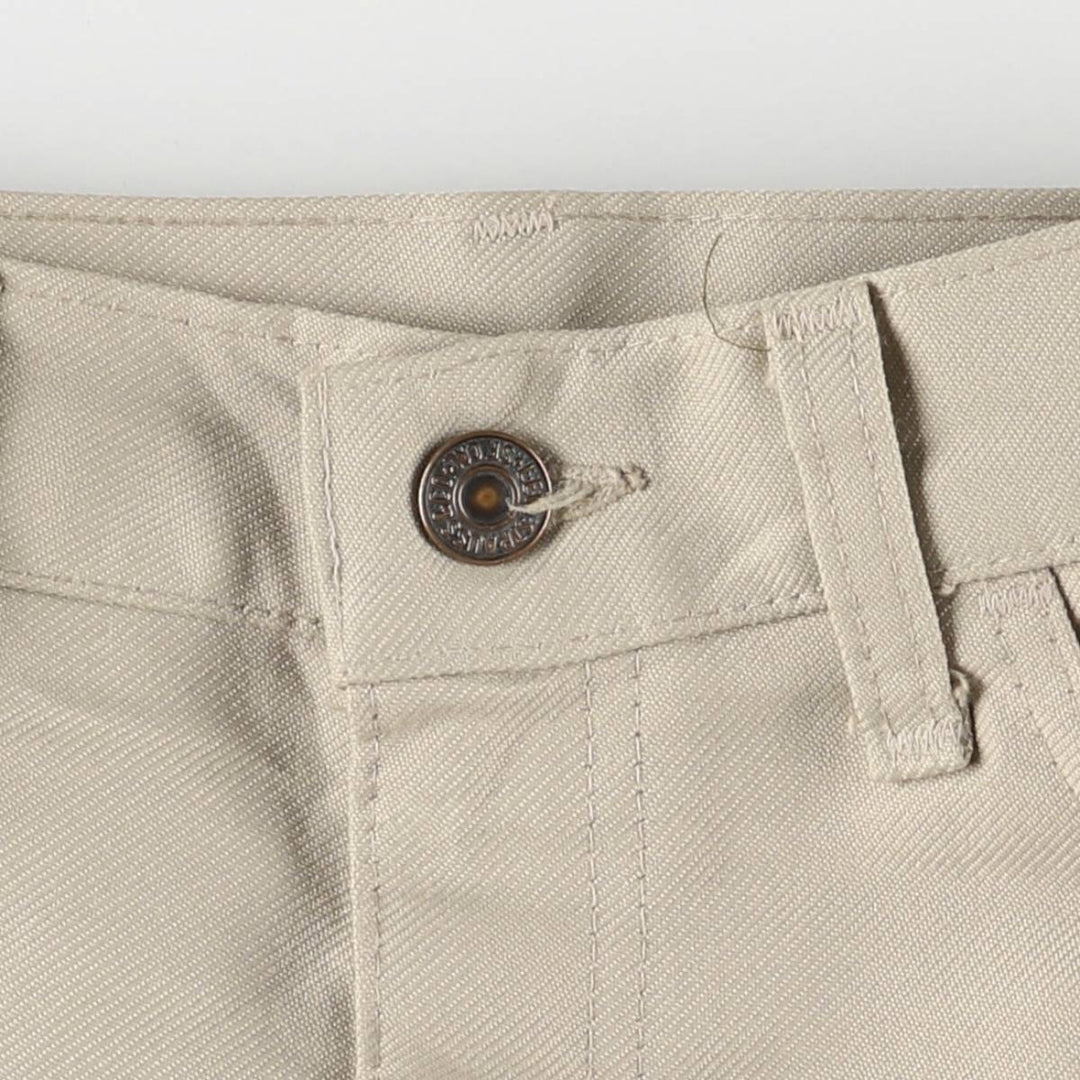 70s~80'S Levi's 10517-6122 STA-PREST slacks pants for men, size w34, vintage unclear Beige type Vintage Second Hand