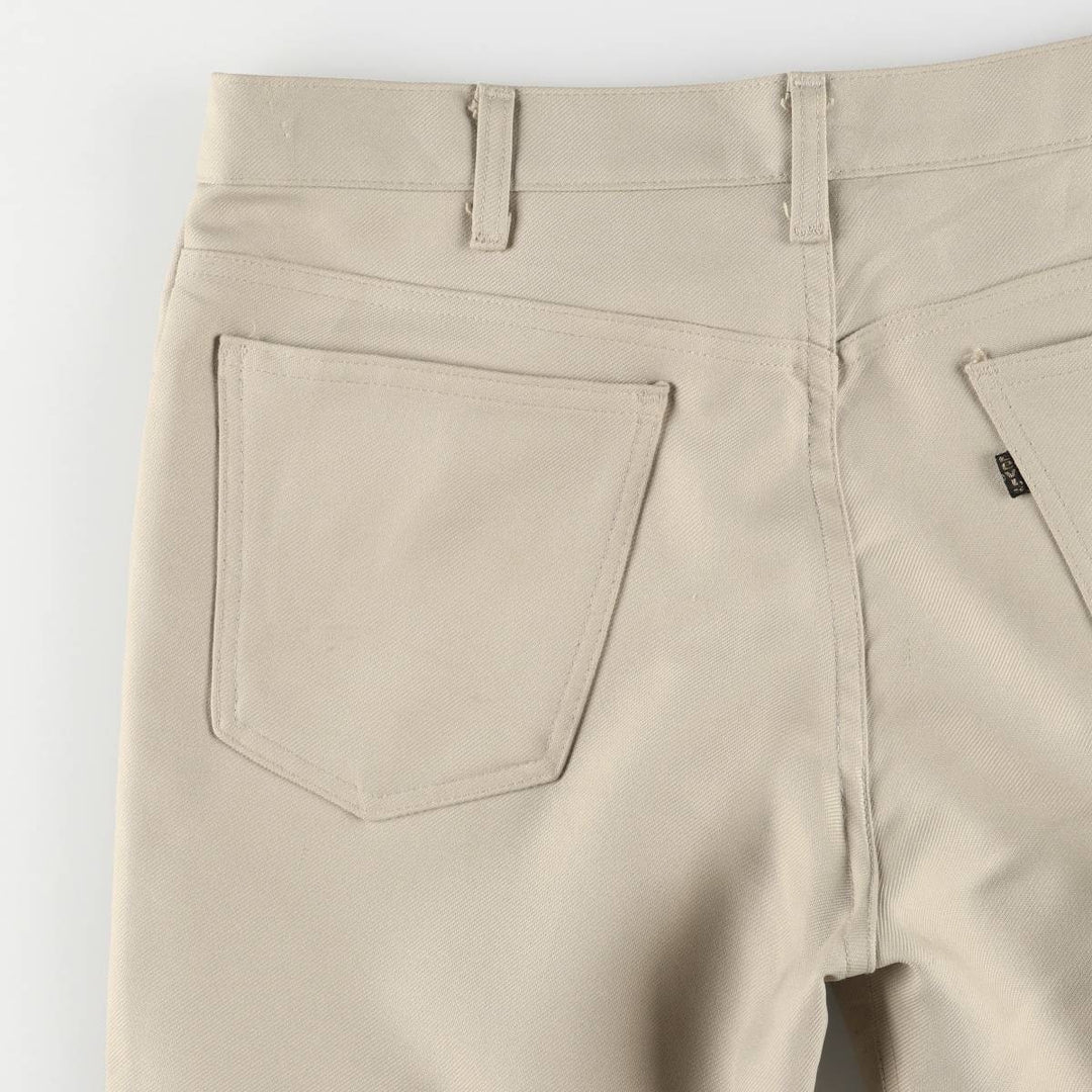 70s~80'S Levi's 10517-6122 STA-PREST slacks pants for men, size w34, vintage unclear Beige type Vintage Second Hand