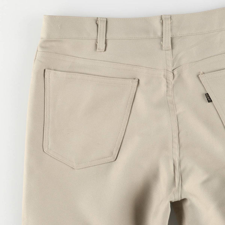 70s~80'S Levi's 10517-6122 STA-PREST slacks pants for men, size w34, vintage unclear Beige type Vintage Second Hand