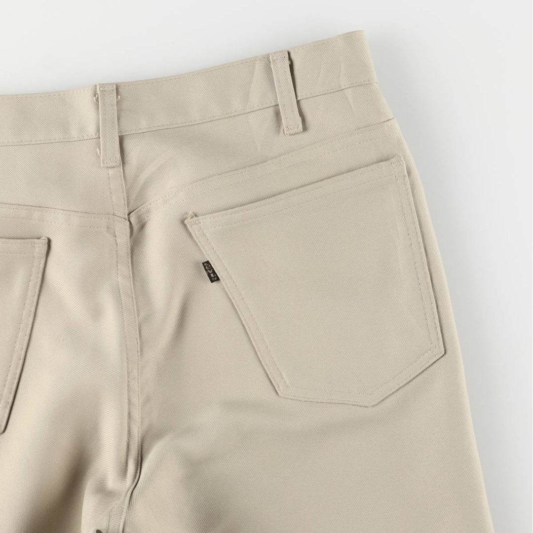 70s~80'S Levi's 10517-6122 STA-PREST slacks pants for men, size w34, vintage unclear Beige type Vintage Second Hand