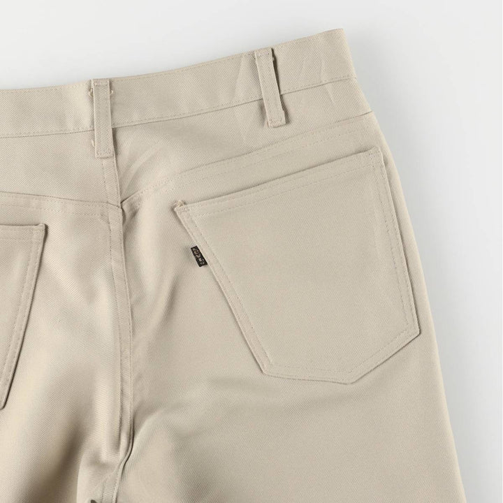 70s~80'S Levi's 10517-6122 STA-PREST slacks pants for men, size w34, vintage unclear Beige type Vintage Second Hand