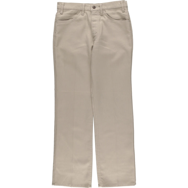 80'S Levi's 10517-6122 STA-PREST slacks pants for men, size W32, vintage unclear Beige type Vintage Second Hand