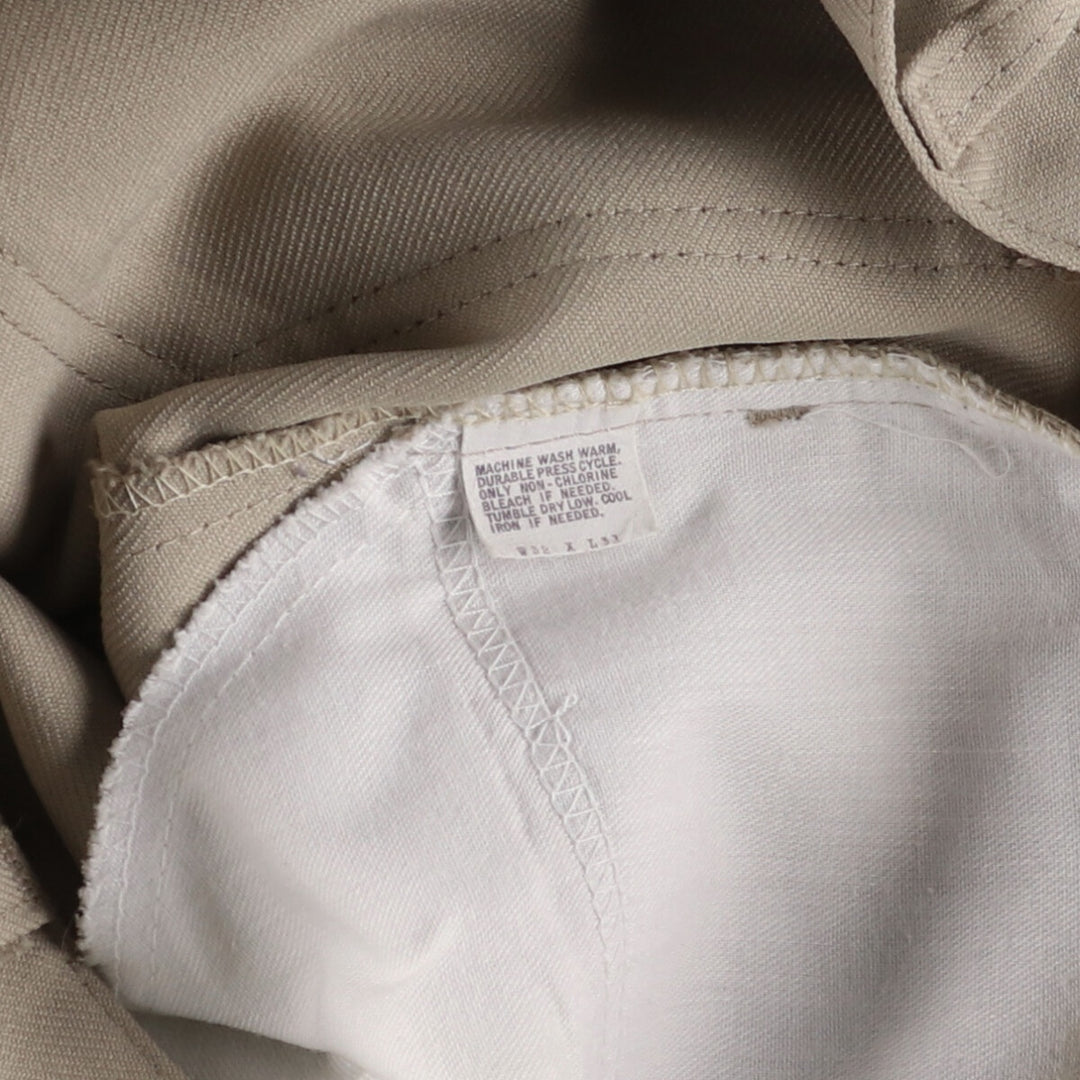80'S Levi's 10517-6122 STA-PREST slacks pants for men, size W32, vintage unclear Beige type Vintage Second Hand