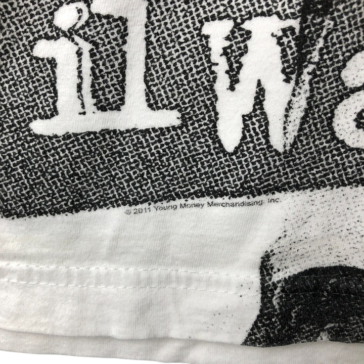 LIL WAYNE Rap T-shirt, Men's L size cotton white type Vintage Second Hand