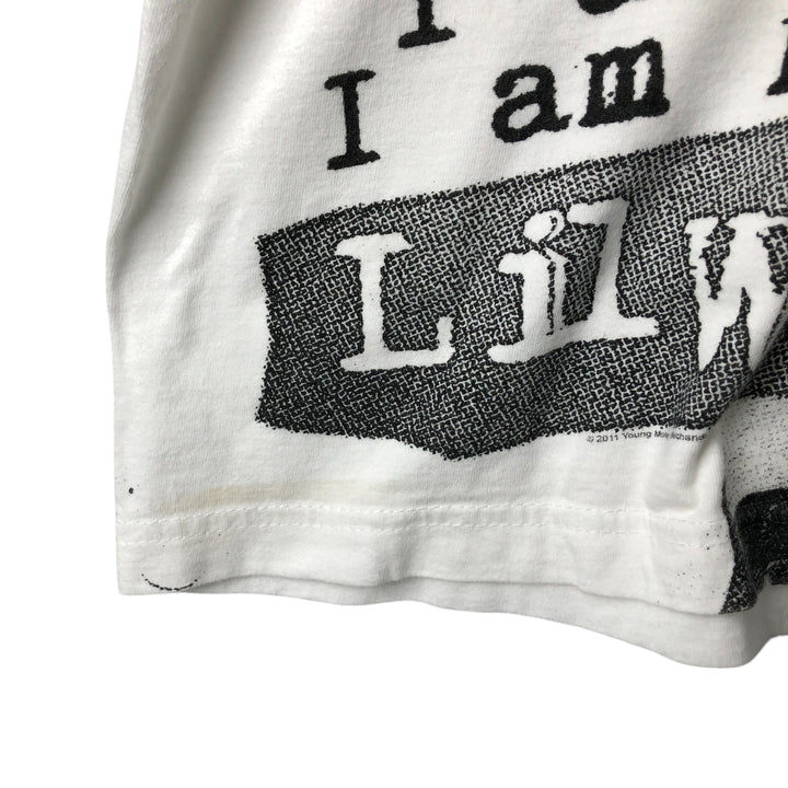 LIL WAYNE Rap T-shirt, Men's L size cotton white type Vintage Second Hand