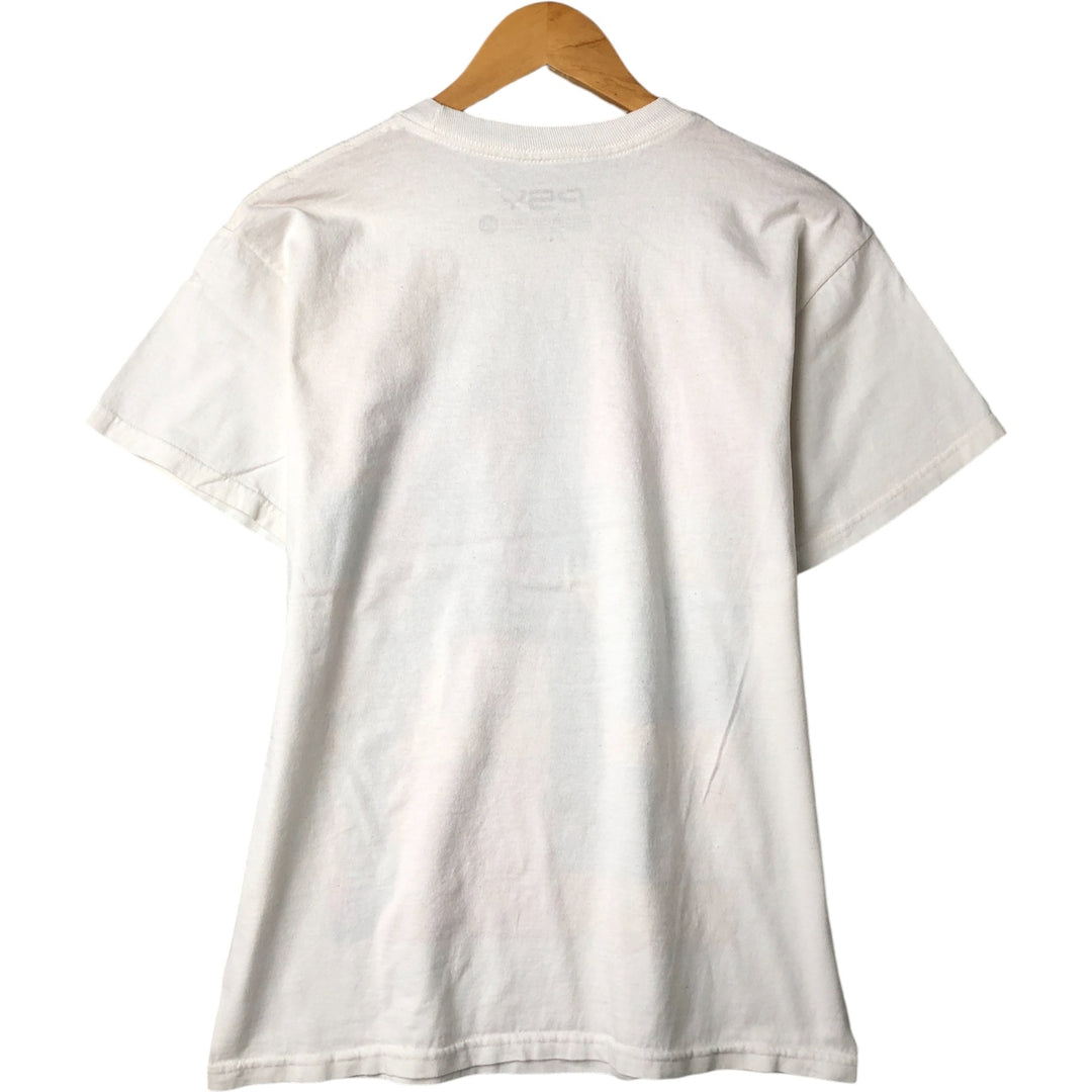 PSY Band T-shirt, Men's M size cotton white type Vintage Second Hand