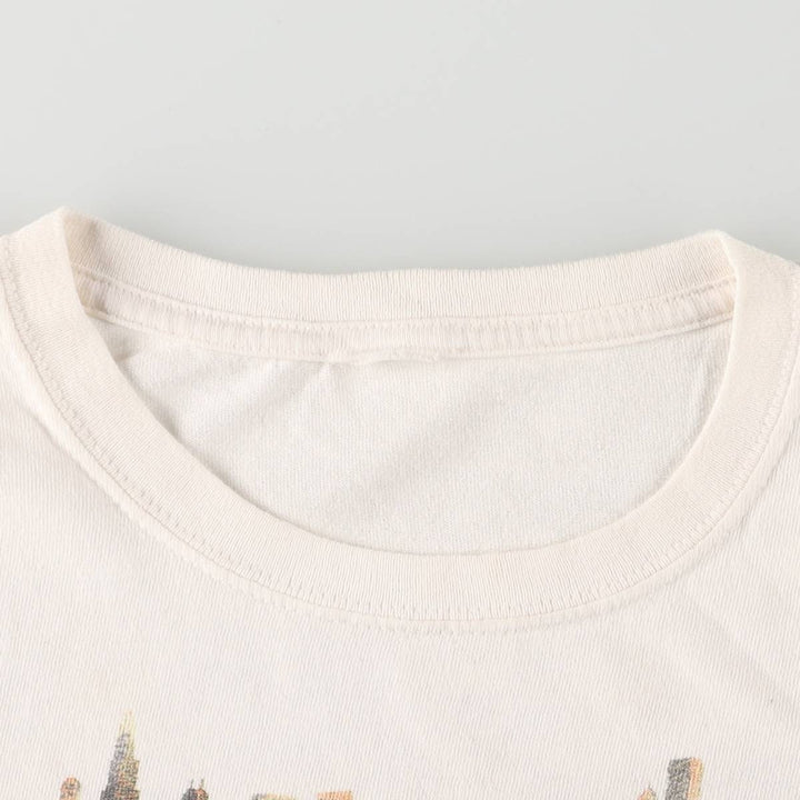 LOLLAPALOOZA 2011 Band T-Shirt, Men's Size L unclear white type Vintage Second Hand