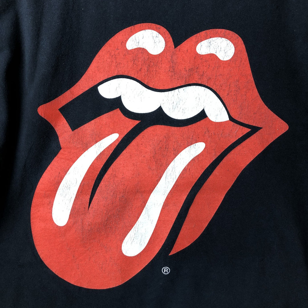 THE ROLLING STONES Band T-shirt, Men's XL size cotton black type Vintage Second Hand